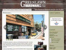 Tablet Screenshot of greenlawnhardware.com